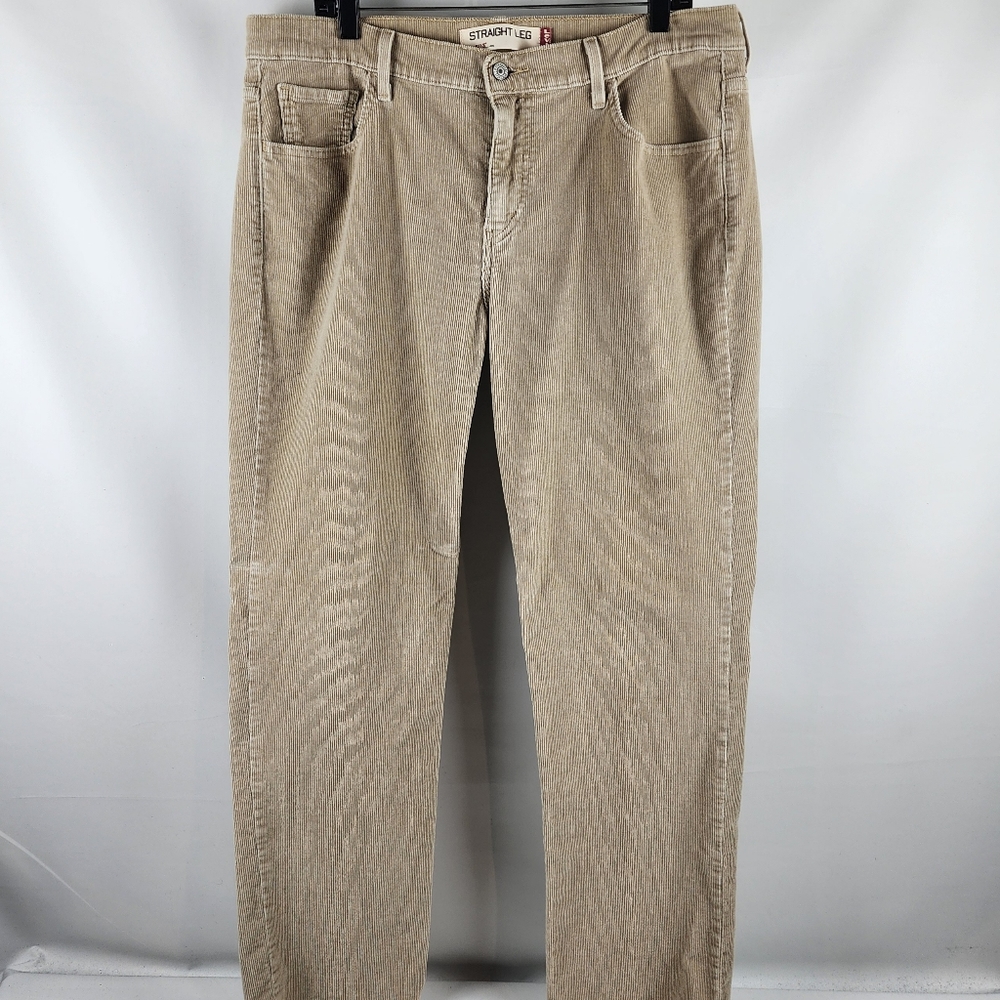 LEVIS 505 Womens Tan Corduroy Straight Leg Pants Size 16M (36x31)
